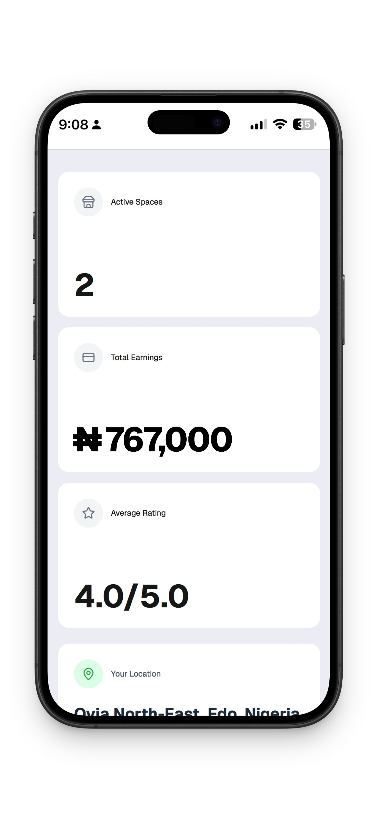 Mobile App Interface - Track Results & Pay